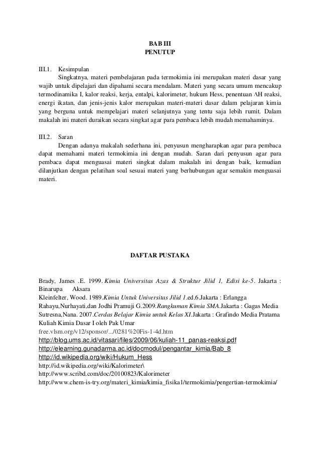 makalah termokimia